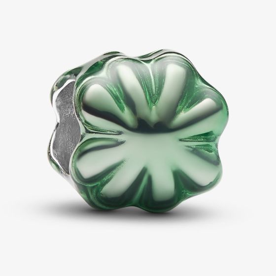 PANDORA Sterling Silver Green Clover Mini Charm 794817C01