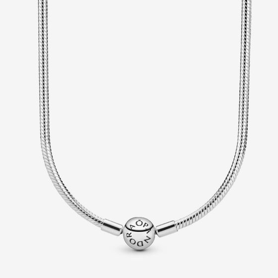 PANDORA Moments Silver Snake Chain Necklace 590742HV
