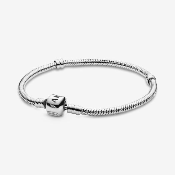PANDORA Moments Silver Snake Chain Bracelet 590702HV