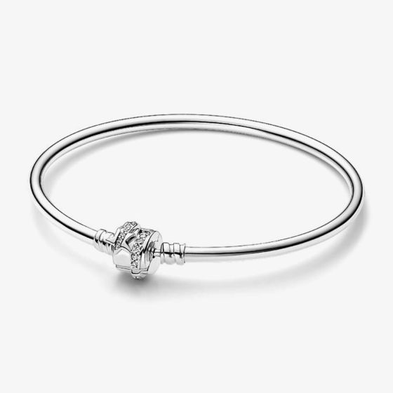 PANDORA Moments Sparkling Shooting Star Clasp Bangle 592733C01