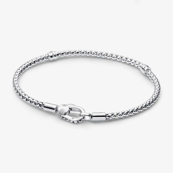 PANDORA Silver Studded Clasp & Chain Bracelet 593681C00