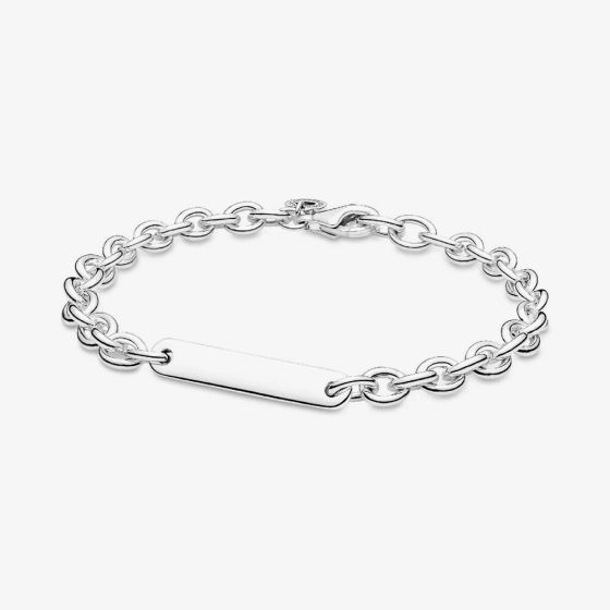 PANDORA Sterling Silver ID Bar Chain Bracelet 599523C00