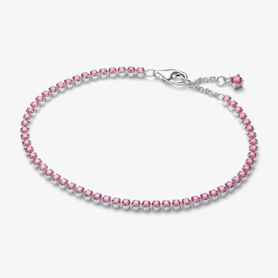 PANDORA Pink Sparkling Tennis Bracelet 593927C02