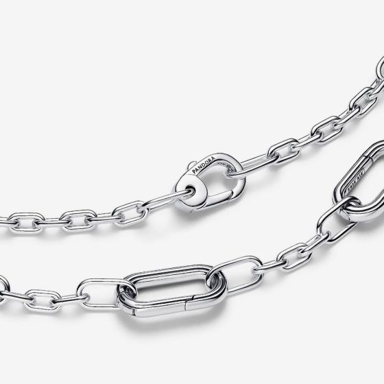 PANDORA 393861C00-45 Silver Five Links Chain Necklace - thbaker.co.uk