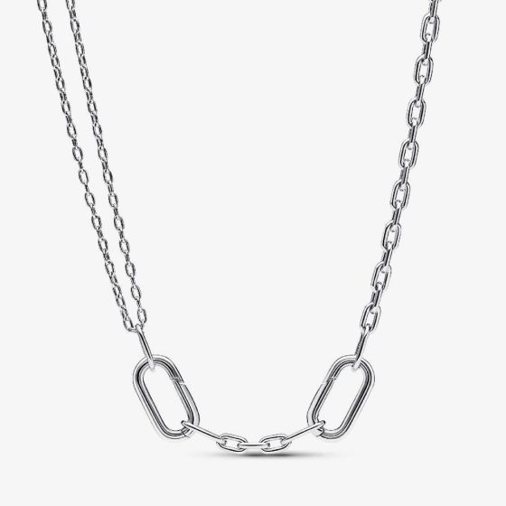 PANDORA ME Silver Double Link Chain Necklace 392303C00-45