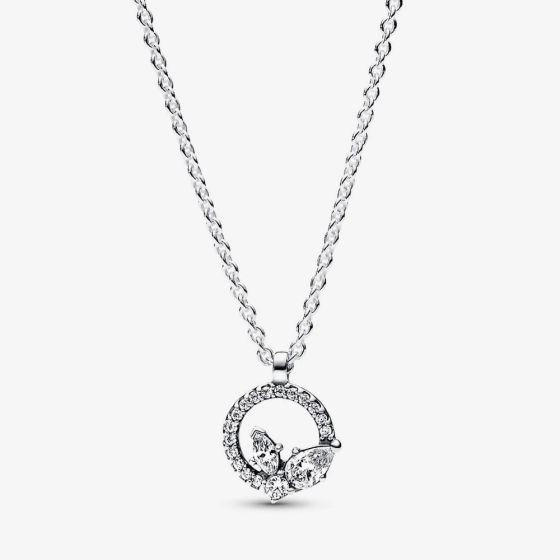 PANDORA Silver Sparkling Herbarium Pendant Necklace 392620C01-45