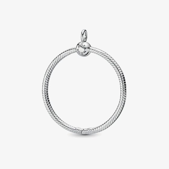 PANDORA Silver Large O Charm Carrier Pendant 398330