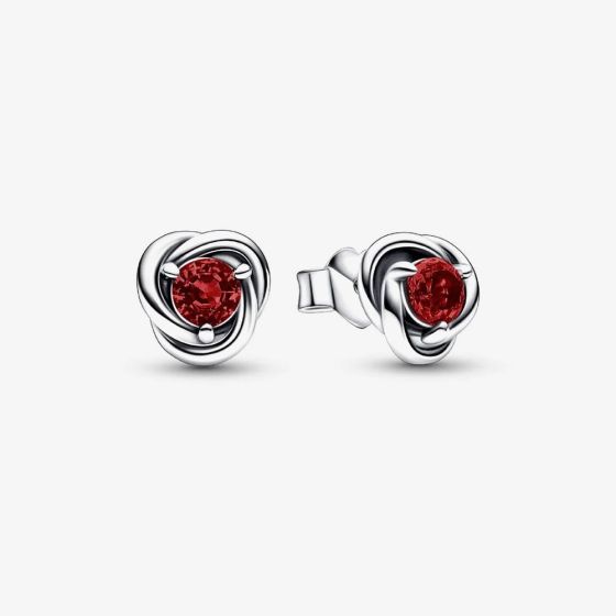 PANDORA January Birthstone Eternity Circle Stud Earrings 292334C06