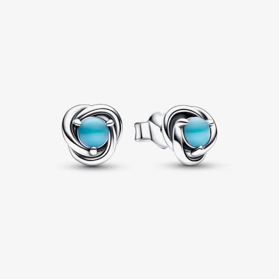 PANDORA December Birthstone Eternity Circle Stud Earrings 292335C02