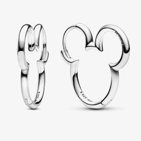 PANDORA Disney Mickey Mouse Hoop Earrings 293528C00
