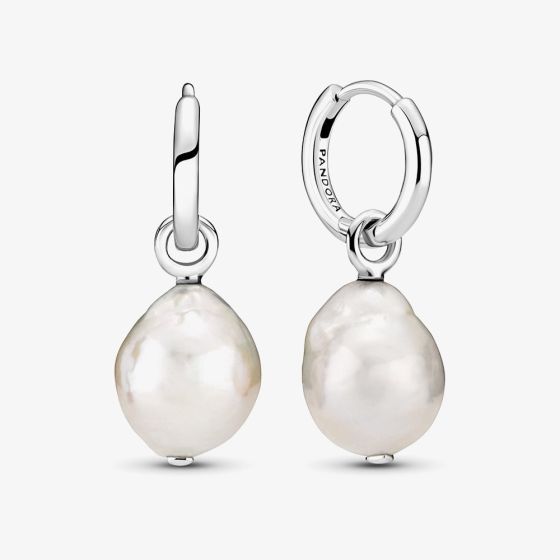 PANDORA Freshwater Cultured Baroque Pearl Dropper Earrings 299426C01