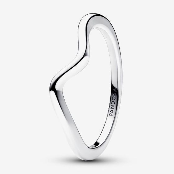 PANDORA Sterling Silver Polished Wave Ring 193095C00