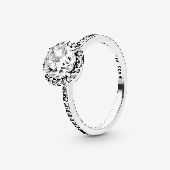 PANDORA Sterling Silver Round Sparkle Ring 196250CZ