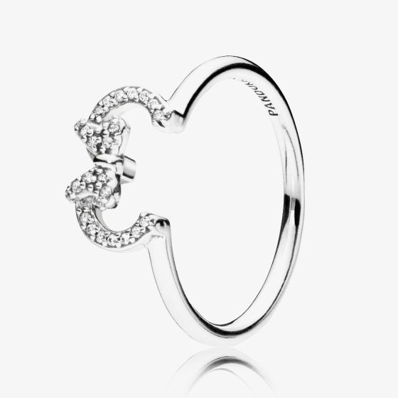 PANDORA Disney Minnie Mouse Sparkling Silhouette Ring 197509CZ