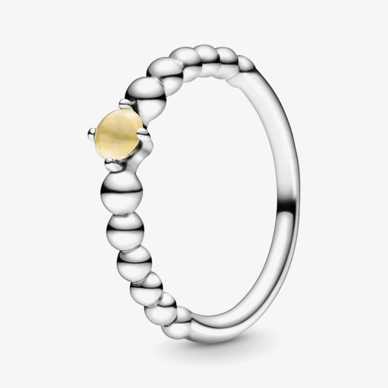 PANDORA November Birthstone Beaded Ring 198867C11