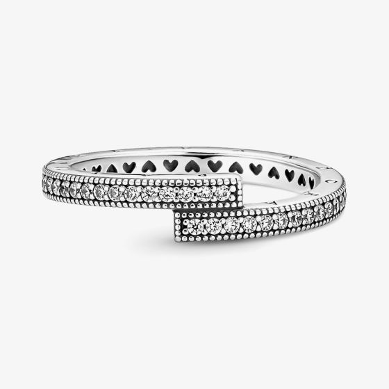 PANDORA 199491C01 Sterling Silver Sparkling Overlapping Ring - thbaker ...