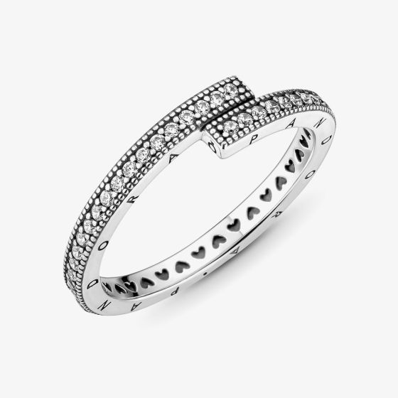PANDORA 199491C01 Sterling Silver Sparkling Overlapping Ring - thbaker ...