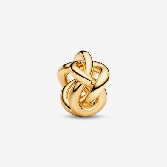 PANDORA 14ct Gold Plated Infinity Knot Charm 763755C00