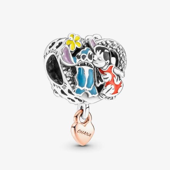 PANDORA Disney Ohana Lilo And Stitch Charm 781682C01