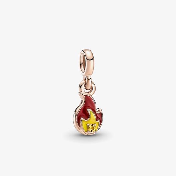 PANDORA ME 14ct Rose Gold Plated Burning Flame Dangle Charm 789690C01