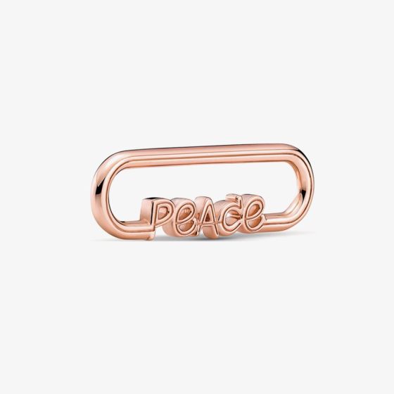 PANDORA ME 14ct Rose Gold Plated Styling Peace Link Connector 789698C00