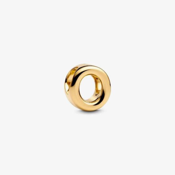 PANDORA 14ct Gold Plated Letter O Alphabet Charm 763961C00