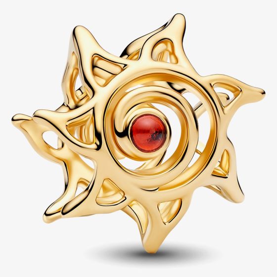 PANDORA 14ct Gold-plated Sun Openwork Charm 764625C01