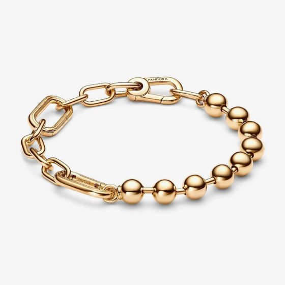 PANDORA ME 14ct Gold Plated Bead Link Chain Bracelet 562793C00