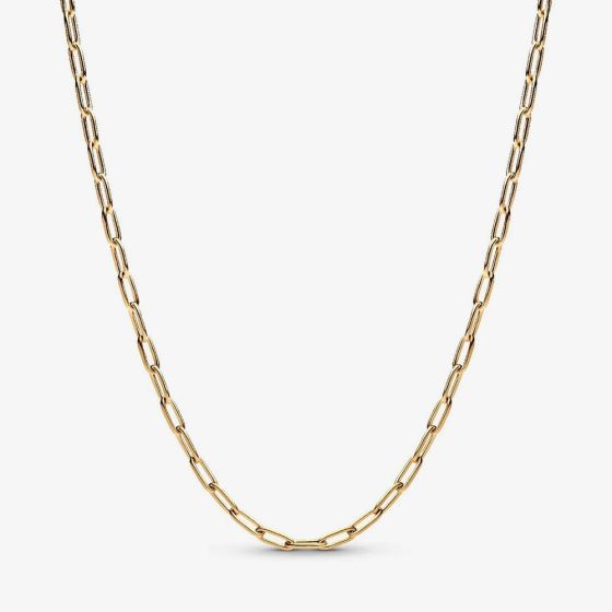 PANDORA 14ct Gold Plated Elongated Link Chain Necklace 363416C00-70