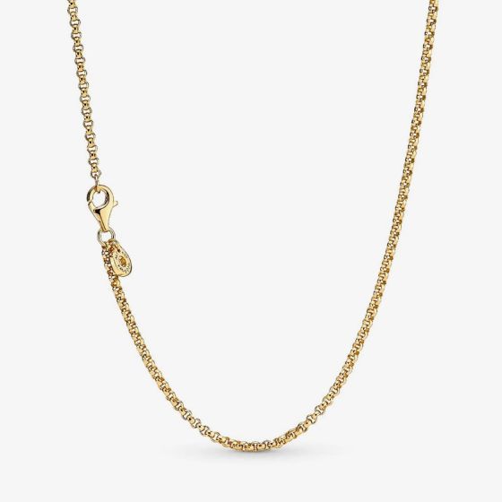 PANDORA 14ct Gold Plated Rolo Chain 369260C00-60