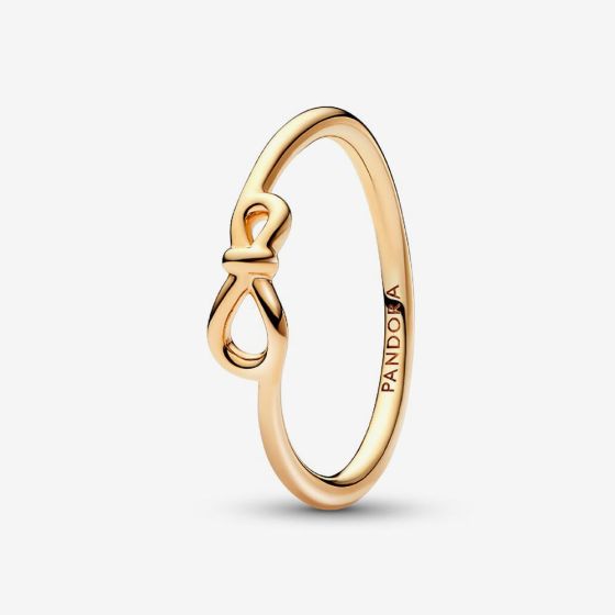 Pandora 14ct Gold Plated Infinity Knot Ring 168898C00