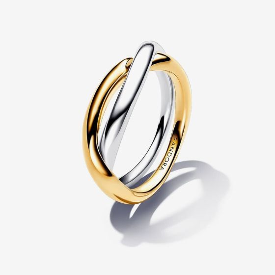 PANDORA Two Tone Entwined Bands Ring 163262C00