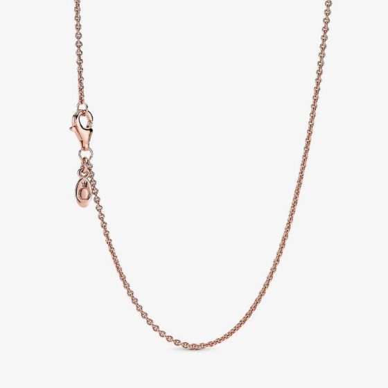 PANDORA 14ct Rose Gold Plated Cable Chain 580413