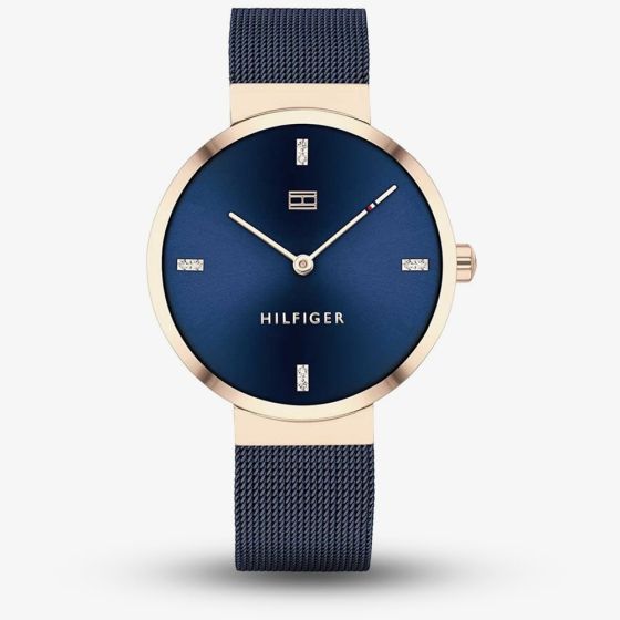Tommy Hilfiger Ladies Liberty Blue Stainless Steel Mesh Bracelet Navy Watch 1782219