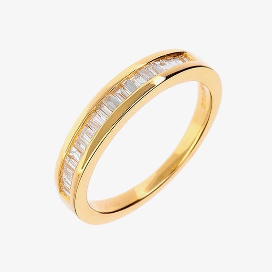 18ct Gold Channel Set Diamond Half Eternity Ring 18DR128-Y