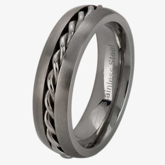 Thomas Henry Matte Center Rope Court Ring SR7358-M