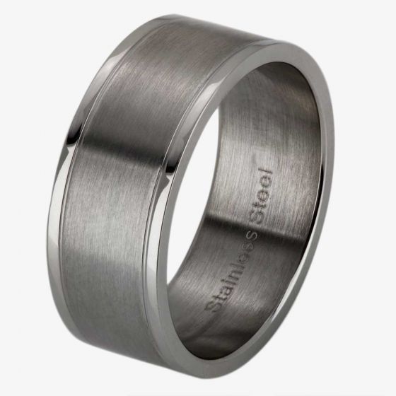 Thomas Henry Flat Matte Polished Edges Ring SR1357