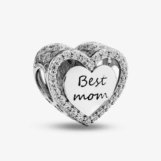 Rosa Lea Best Mom Heart Charm AM-2THB011905