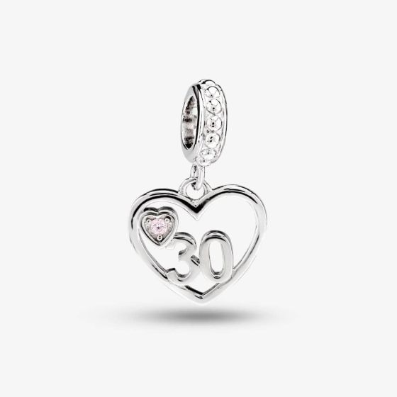 Rosa Lea 30 Heart Dangle Charm AM-2THB012604