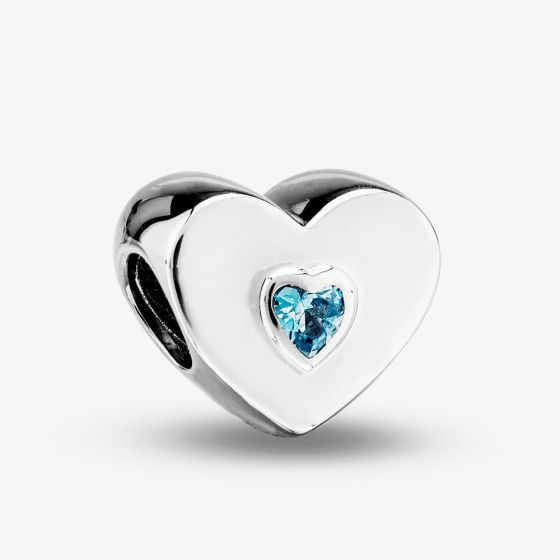 Rosa Lea Blue Heart Charm AM-2THB005704-Blue