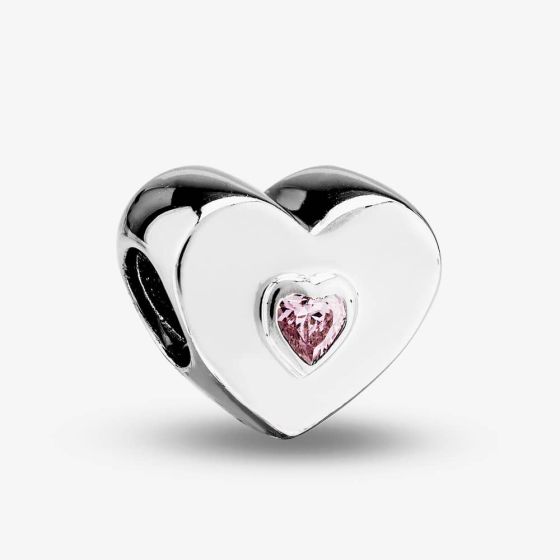 Rosa Lea Pink Heart Charm AM-2THB005704-Pink