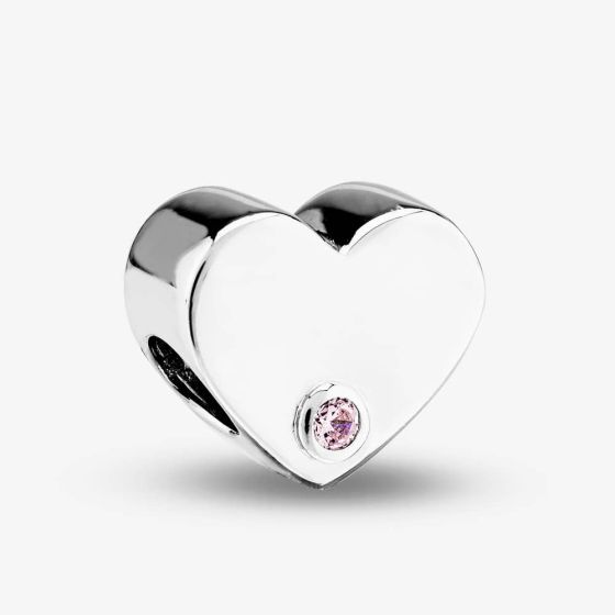 Rosa Lea Pink Heart Charm AM-2THB006204-Pink