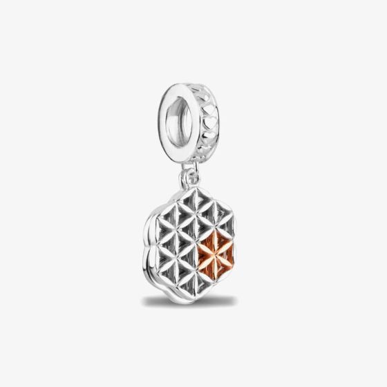 Rosa Lea Geometric Triangles Dropper Charm AM-2THB016106