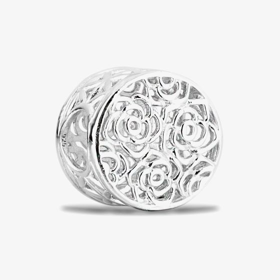 Rosa Lea Swirl Roses Charm AM-2THB016804