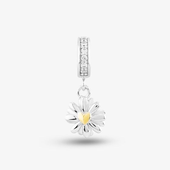 Rosa Lea Daisy Flower Gold Dangle Charm AM-2THB028906