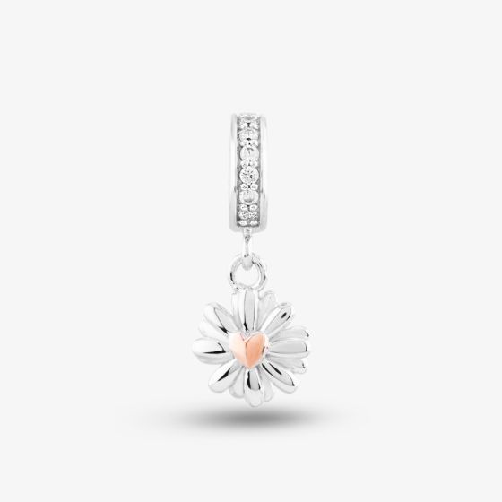 Rosa Lea Daisy Flower Rose Dangle Charm AM-2THB028907