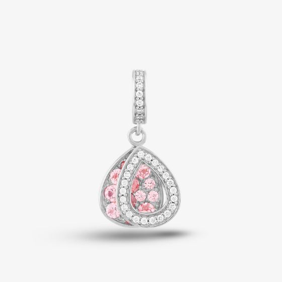 Rosa Lea 2 Teardrop Dangle Charm AM-2THB032104