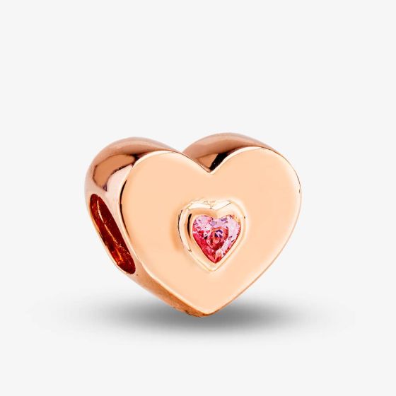 Rosa Lea Pink Heart Charm AM-2THB005706-Pink