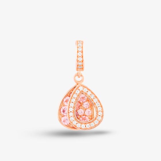 Rosa Lea 2 Teardrop Dangle Charm AM-THB032106