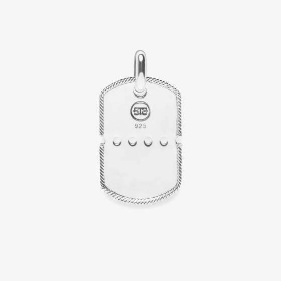 Buddha To Buddha Silver Dog tag Pendant 667 ONE